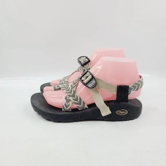 Chaco Women's White Black Z2 Classic Outdoor Trail Hiking Sandal Size 7 - Picture 2 of 11